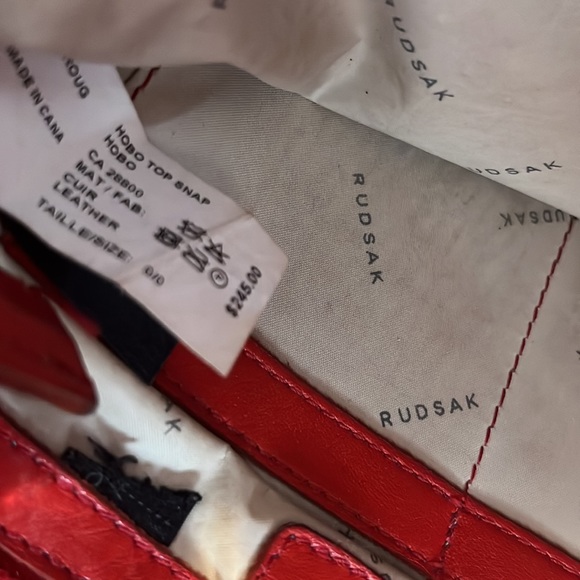 🎉🎉RUDSAK Leather Red Tote Bag - Picture 11 of 13